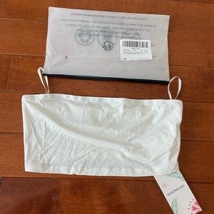 White crop top tube top bandeau top size xs makemechic